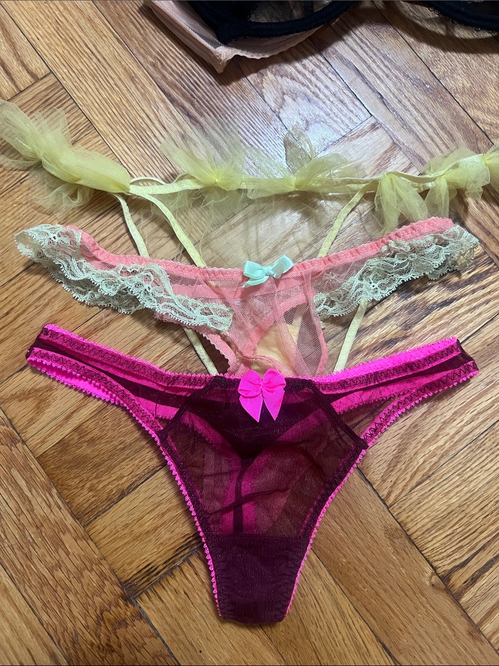 Agent Provocateur Multi-Color Sheer Mesh Balconette Bras / Set of 5 - Picture 8 of 8